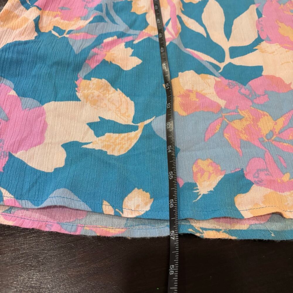 Cozy Co Boho Floral Wide Leg Resortwear Jumpsuit Size L - Picture 3 of 6